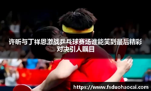 许昕与丁祥恩激战乒乓球赛场谁能笑到最后精彩对决引人瞩目